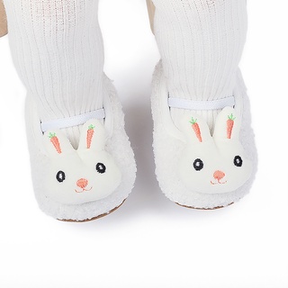 Invierno bebés caliente hogar botas de tela de algodón suela suave niños aprender caminar zapatos/bebés Kvntyusc.Br (6)