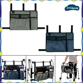 Wheelchair Side Organizer Storage Carry Walker for Home Rollators Baby Cart