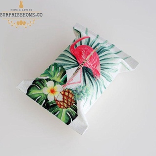 Caja nórdica de pañuelos de lino de algodón de estilo Tropical