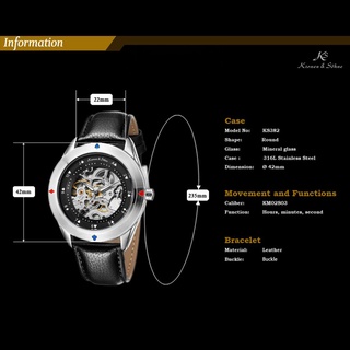 * gd* creativo hueco reloj mecánico de acero inoxidable caso moda reloj de pulsera