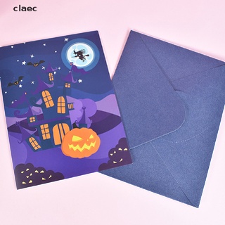 [claec] tarjeta postal de halloween 3d para niños calabaza hallows día tarjeta de felicitación [claec]