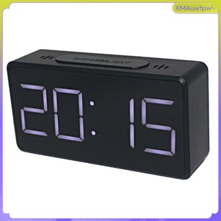 electrónico grande led despertador estudiante reloj despertador usb carga blanca