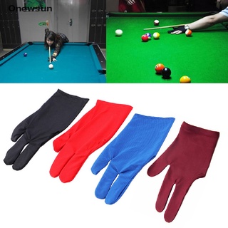 [Onewsun] Guantes de billar profesionales de nailon de 3 dedos, guantes de billar, tiradores, guantes de billar, venta caliente