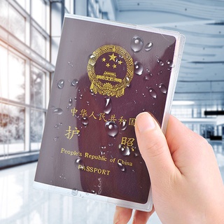 happy_2 funda protectora transparente para pasaporte de pvc transparente