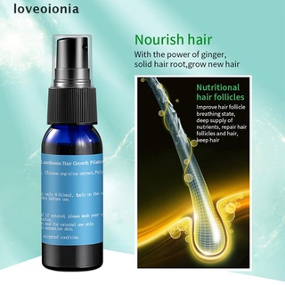 [loveoionia] anti pérdida de cabello crecimiento líquido spray para mujeres hombres rebrote reparación tratamiento suero gdrn