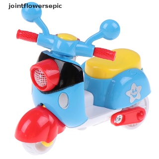 nuevo stock lindo plástico inercia mini motocicleta juguete tire hacia atrás modelo diecast para niños caliente