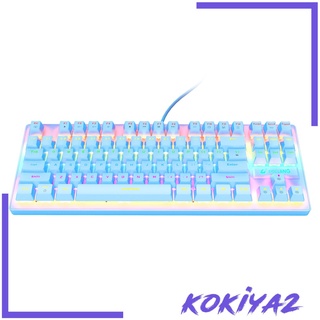 [Kokiya2] teclado mecánico con cable para juegos arco iris retroiluminado Windows Gamer (5)