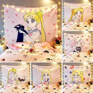 Anime Sailor Moon Tapiz De Pared De La Universidad Dormitorio Decoración Kawaii Hada Colgante Habitación