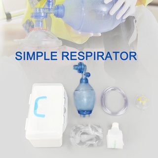 [8/27]manual simple resucitador pvc kid emb bolsa + tubo de oxígeno kit de primeros auxilios