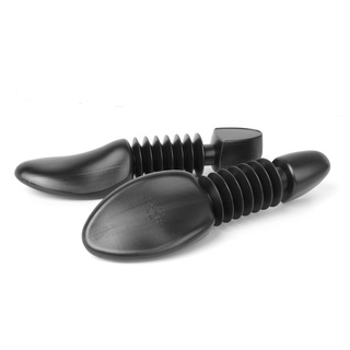 1 Pair Plastic Black Shoe Tree Shoes Shaper Stretcher Adjustable UK 6.5-10.5