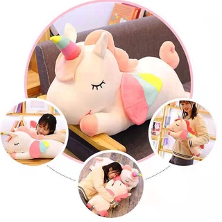 Lindo unicornio forma animales peluche juguetes suave arco iris ángel unicornio relleno almohada regalo para niños (3)