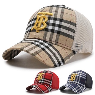 gorra de béisbol burberry moda pareja casual all-match gorra