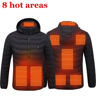 Chaquetas térmicas con capucha para exteriores, abrigo inteligente con calefacción eléctrica y Usb, de alta calidad, para Otoño e Invierno (1)
