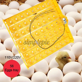 bandeja huevos 56 incubadora automática para poutry pollo pato codorniz hatch venta caliente