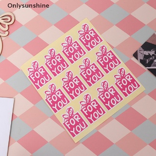 <Onlysunshine> 180 unids/lote de Color rosa para usted pegatinas DIY hechas a mano para sellado de pegatinas