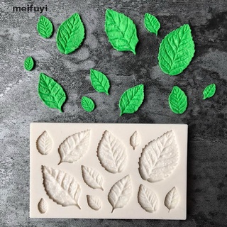 [Meifuyi] Leaf Shaped Silicone Mold Leaves Cake Decor Fondant Cookies Moulds Baking Tool 439CO