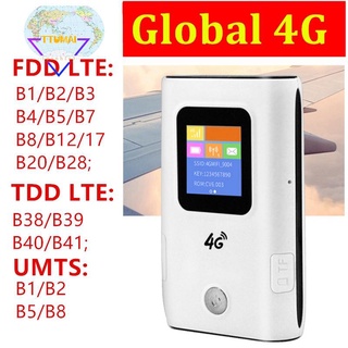 4g wifi router mifi 4g lte bolsillo móvil wifi hotspot 5200mah banco del poder fdd/tdd global tarjeta sim