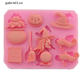 gabriel1: molde de silicona para tartas de halloween, cocina, calabaza, decoración, herramienta para hornear [co]