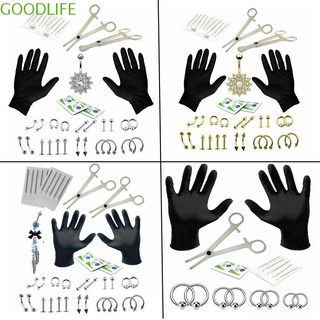 Goodlife Kit De agujas De acero quirúrgico Para perforación corporal/cartílago/Helix