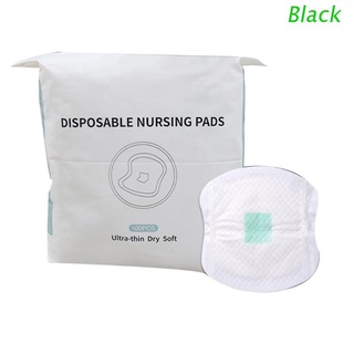 Almohadillas antigalactorea negras transpirables desechables almohadillas absorbentes para lactancia materna suministros de maternidad 100 piezas