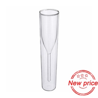 copa de champán de doble pared gafas aisladas flautas taza burbuja copa reutilizable vidrio fiesta z9o2
