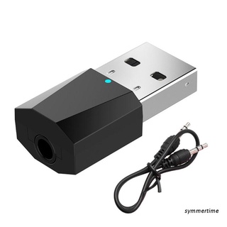 sym ☁ Receptor Estéreo De Audio compatible Con Bluetooth Inalámbrico USB De 3.5 Mm Para Coche AUX (1)