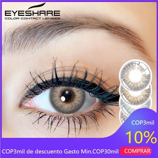 EYESHARE 2 pzs/ par de lentes de contacto de Color serie OMG gris para ojos lentes de contacto cosméticos