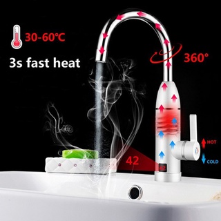 Electric Faucet Tap Hot Water Heater Instant For Home Bathroom Kitchen Boat