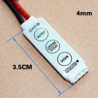 (Hotsale) Mini controlador Dimmer interruptor para RGB 5050 3528 SMD LED tira de luces DC 12V {bigsale}