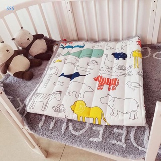 Wanju manta De algodón Para niños con grafito De dibujos animados Para gatear/Piso De bebé 120x120cm