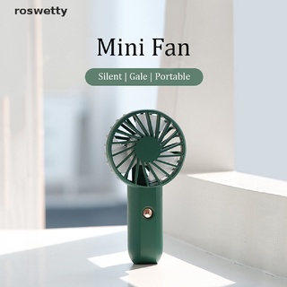 roswetty mini ventilador portátil usb recargable silencioso ventilador de mano escritorio pequeño ventilador de aire co (7)