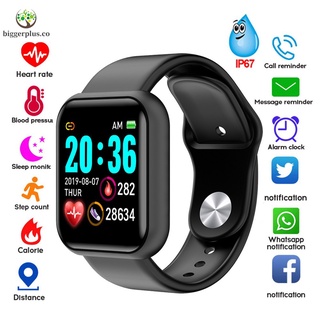 Y68 Bluetooth recargable reloj inteligente reloj calorías frecuencia cardíaca sueño Monitor