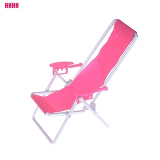 [WYL]Kid Doll house Furniture Foldable Deckchair toy Barbie Dolls Beach Chair toy