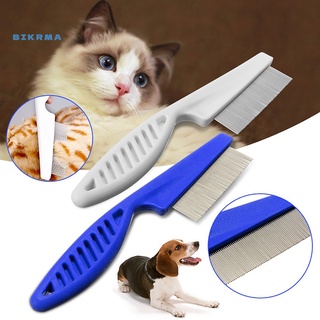 [bikr] cepillo de dientes para perros/gatos/cepillo de piel/peine para el cabello/herramienta de limpieza portátil de plástico (1)