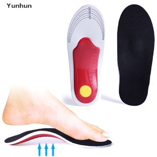 yunhun 1 par de plantillas ortopédicas soporte de arco pies planos insertar cuidado del pie fascitis alivio
