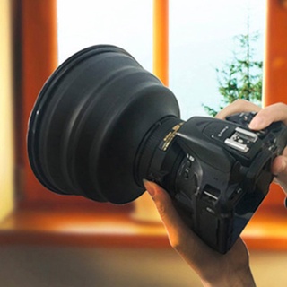 la campana de la lente final fácil de transportar lente fotografía slr lente capucha