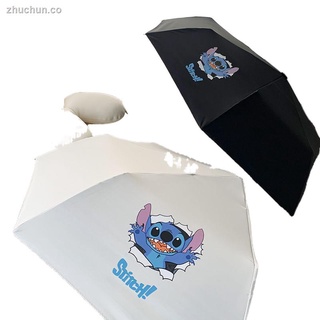 ■Paraguas de dibujos animados ins femenino plegable paraguas automático lluvia y sol estudiantes de doble uso versión coreana de protección solar y protección UV (1)