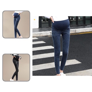 nlshime Trousers Maternity Jeans High Waist Elastic Belly Band All-match Ladies Clothes