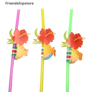 [friendshipstore] 10 pajitas de plástico desechables coloridas para cóctel, bebida, suministros de fiesta co (4)