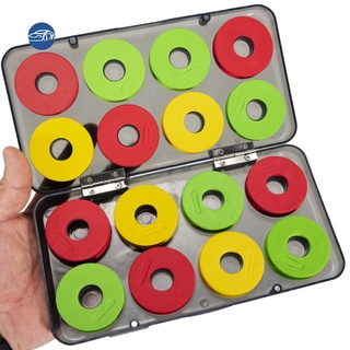 Thenine9 - juego de 16 piezas de espuma EVA para pesca al aire libre, bobina de bobina, bobina redonda, bobina, organizador