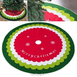 Redondo a prueba de polvo piso interior fiesta suministros decoración inferior telas no tejidas árbol de navidad falda
