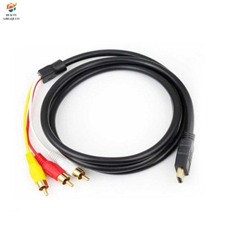 HDMI-compatible To AV HDMI-compatible To 3RCA Audio Video Cable 3RCA Cable