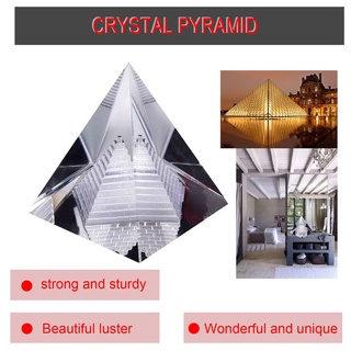 Artificial Egipcio Claro K9 Cristal Cuarzo Pirámide Hogar Escritorio Decoración (2)