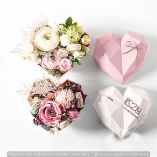 Manzana caja de flores sorpresa caja de entrega diamantes forma de amor caja de floristería Kotak Bunga Hadiah caja (4)