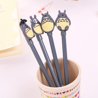 1PCS lindo Kawaii gris palo Totoro gel suave bolígrafo de escritura regalos papelería cuatro selecciones (1)