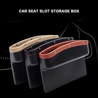 asiento de coche grietas caja de almacenamiento de cuero auto seat gap bolsillo organizador contenido