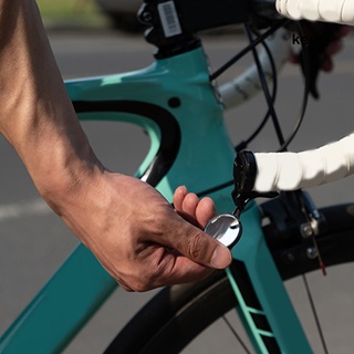 Qx espejo De Bicicleta con espejo Transparente Fácil De instalar negro/espejo Retrovisor Para Bicicleta/ejercicio (6)