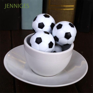 jenniges hombres 36 mm plástico durable pelotas de fútbol mesa mini juego de mesa accesorios de repuesto blanco y negro casual deportes/multicolor