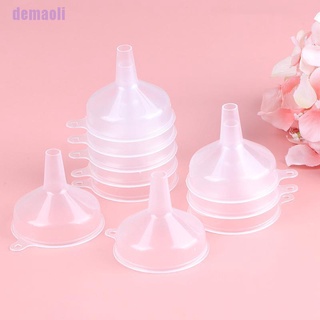 【dem】10PCS Mini Transparent Plastic Funnel Hopper Gadgets Perfume Emulsion Packing