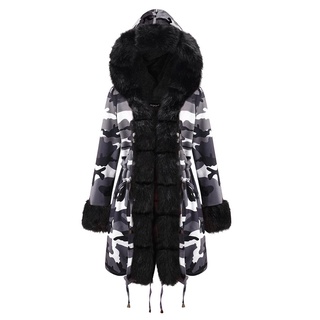 Abrigo/abrigo largo De piel Artificial Para mujer con Mangas largas Para invierno